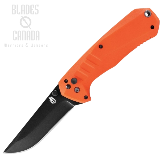 (image for) Gerber Haul Plunge Lock Folding Knife, Assisted Opening, GFN Orange, G3351