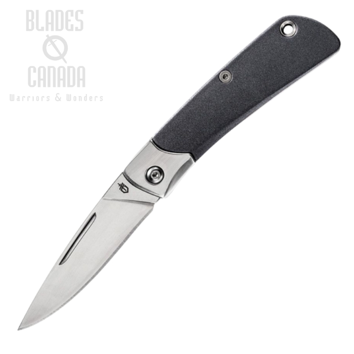 (image for) Gerber Wing Tip Slipjoint Folding Knife, Aluminum Gray, G3718