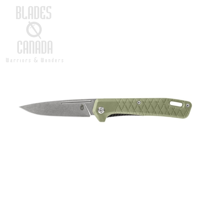 Gerber Zilch Folding Knife, Stainless, Nail Nick, GFN Green, G1067531 (image for) Gerber Zilch Folding Knife, Stainless, Nail Nick, GFN Green, G1067531