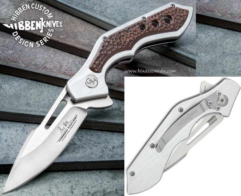 Gil Hibben Hurricane Flipper Folding Knife, Aluminum/G10, GH5079 - Click Image to Close