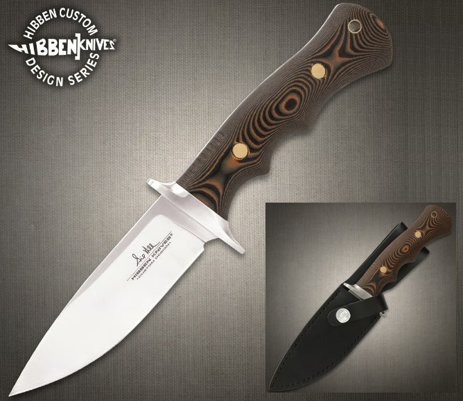 Gil Hibben Tundra Bushcraft Fixed Blade Knife, 420HC, G10, Leather Sheath, GH5110