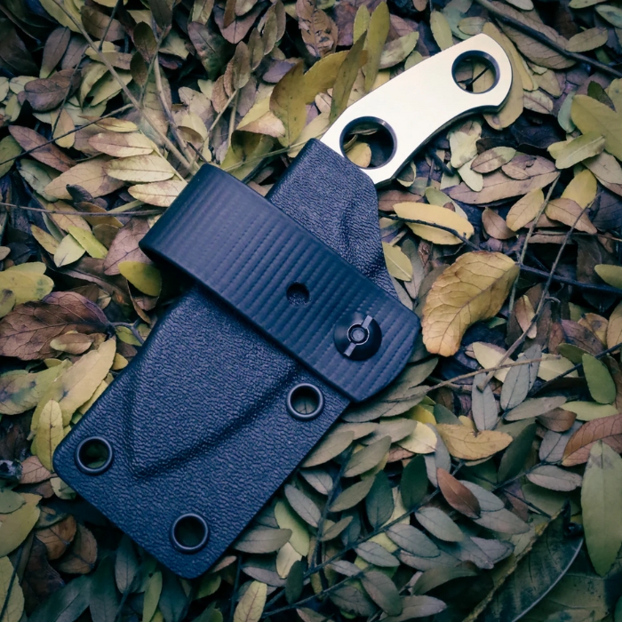 GiantMouse Kydex Sheath for GMF1 and GMF1-P, Black 4mm