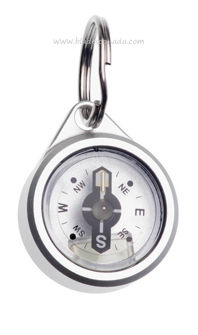 Glow Rhino Waypoint Button Compass, Aluminum, COMPASS-001-AL