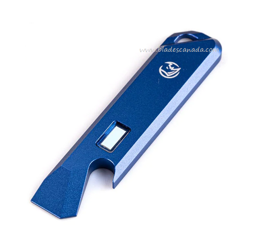 Glow Rhino Pry Bar, Aluminum Blue with Blue Tritium, PRY-201-AL-B-XB