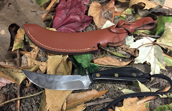 Grohmann Standard Skinner Fixed Blade Knife, Carbon, Micarta, M101C