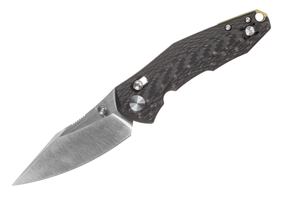 GiantMouse Nazca Cross-Bar Lock Folding Knife, CPM MagnaCut Satin, Carbon Fiber