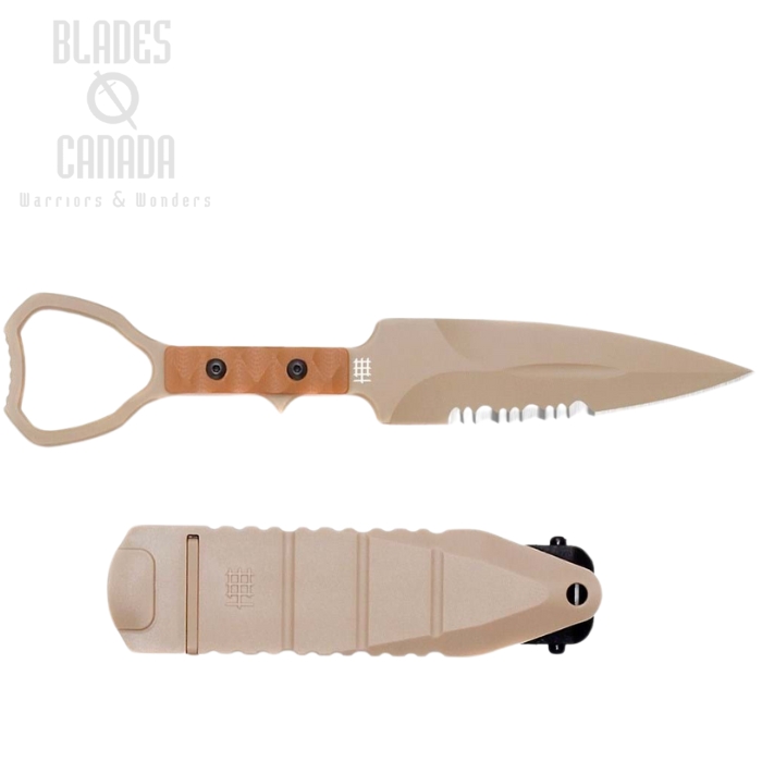 Halfbreed Compact Clearance Gen 2 Fixed Blade Knife, K110 Dark Earth, G10 Dark Earth