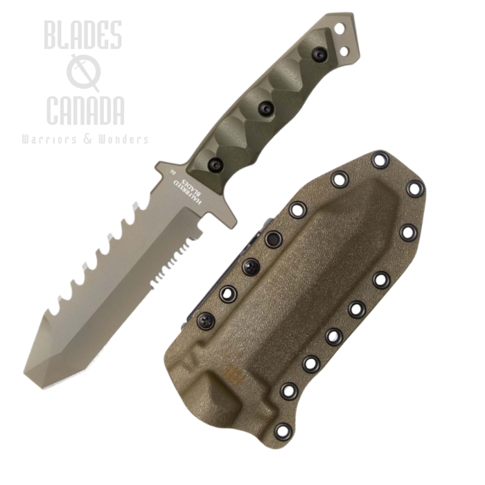 Halfbreed Emergency Rescue Knife, K110 Ranger Green, G10 Ranger Green, ERK-01 OD