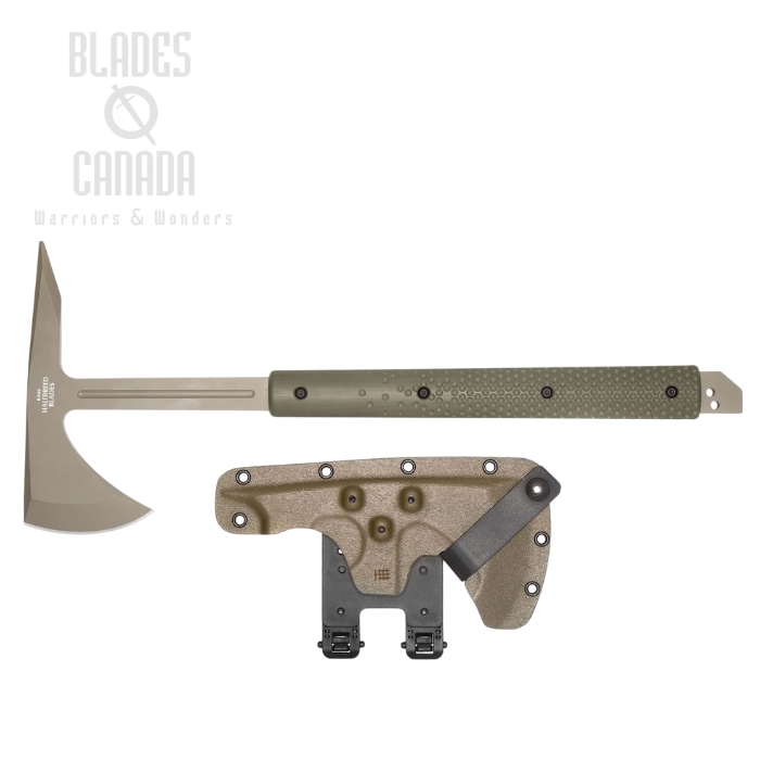 Halfbreed Large Breaching Axe, K110 Ranger Green, G10 Ranger Green, LBA-01 OD