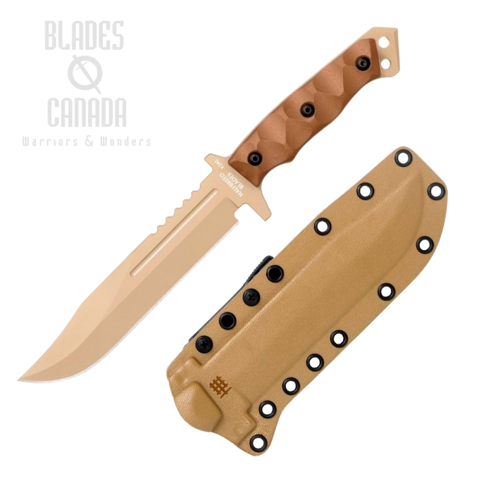 Halfbreed Large Infantry Gen-2 Fixed Blade Knife, K340 Dark Earth, G10 Dark Earth, LIK-01P DE G2