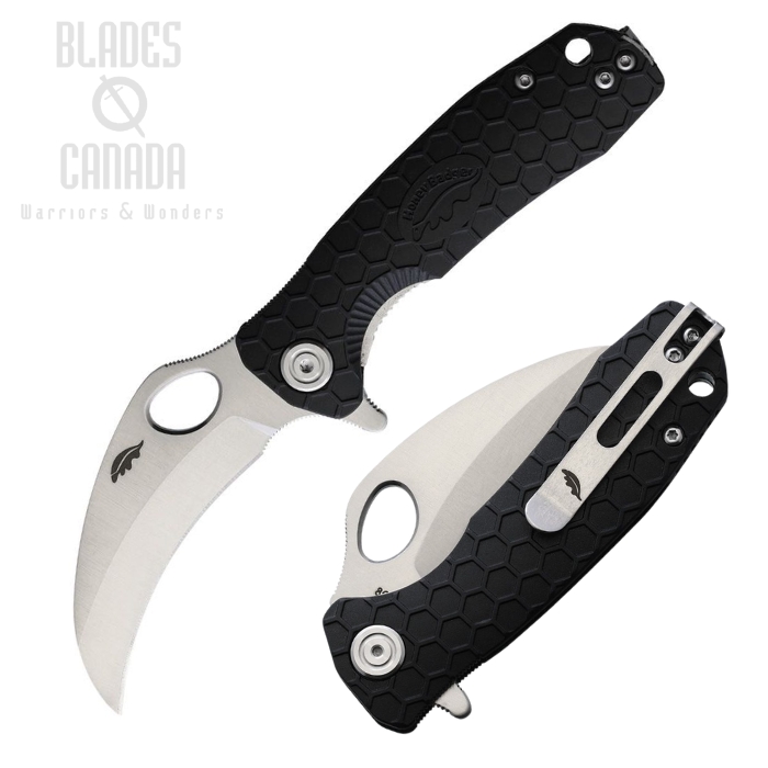 Honey Badger Mini Claw Flipper Folding Knife, FRN Black, HB1141