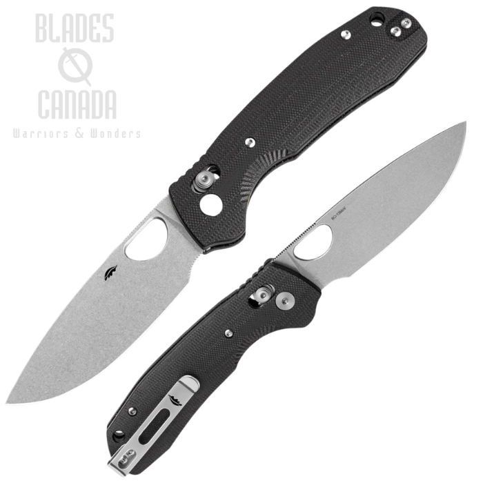 (image for) Honey Badger Crossbolt Lock LE Folding Knife, Stonewash Blade, G10 Black, HB6051