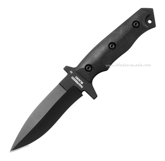 Halfbreed Medium Clearance Fixed Blade Knife, D2 Black, G10 Black, MCK-01BK