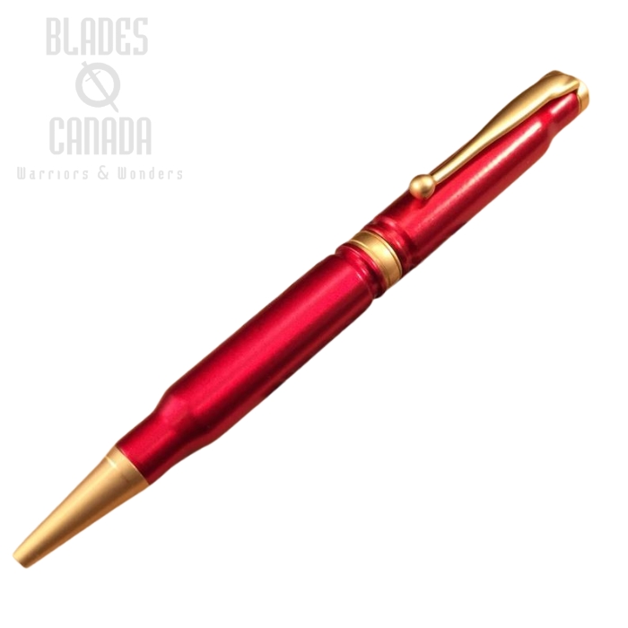 (image for) High Caliber 308 Anodized Red Powder Coated Pen - Black