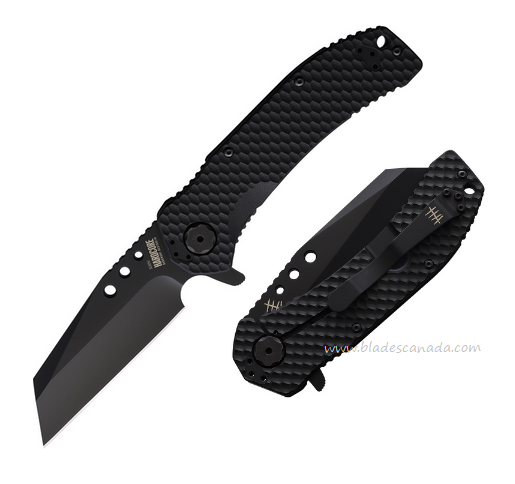 Hardcore Hardware MILSPEC Flipper Folding Knife, CPM S30V, G10 Black, MILF-04