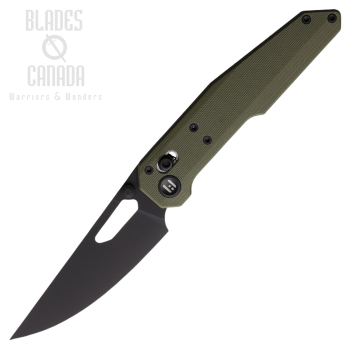Hightron Sharplyn Axis Lock Folding Knife, 14C28N Black, G10 Green, HTK01GRN