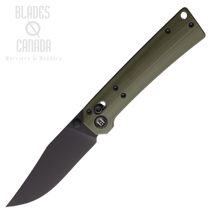 Hightron Pathwright Axis Lock Folding Knife, 14C28N Black, G10 OD Green, HTK03GRN Hightron Pathwright Axis Lock Folding Knife, 14C28N Black, G10 OD Green, HTK03GRN