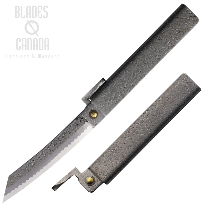 Higonokami Tsuchime Extra Large Folding Knife, VG-10, Folded Steel Handle, TM04
