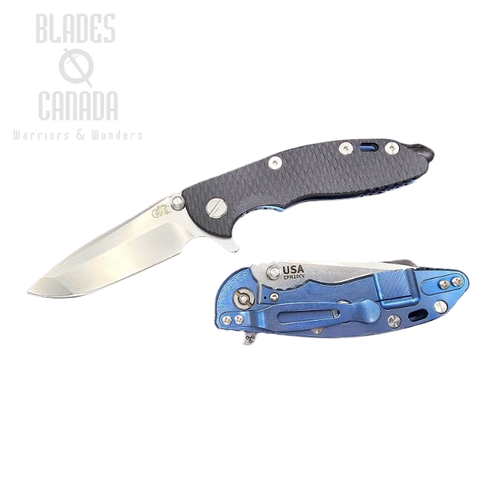 (image for) Hinderer XM-18 3.0 Spanto Tri-Way Stonewash Blue - Black G10