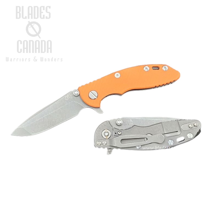 (image for) Hinderer XM-18 3.0 Spanto Tri-Way Working Finish - Orange G10