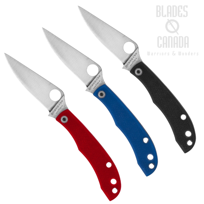 Spyderco Bundle Honeybee Folding Knife, 12C27 Sandvik, G10 Handle
