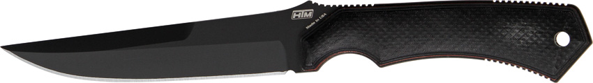 HTM Randall King 99891 Tactical Folding Knife, Black Clip Point - Click Image to Close