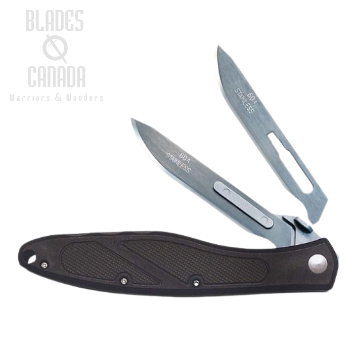 (image for) Havalon Piranta-Z Folding Knife, Black Handle, 60AZ