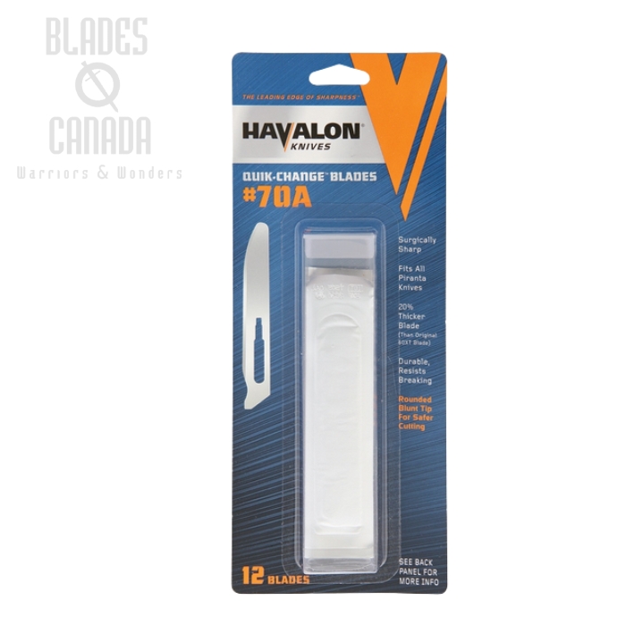 (image for) Havalon Replacement Blade (Fits all Piranta Knives), Stainless, HV70ADZ