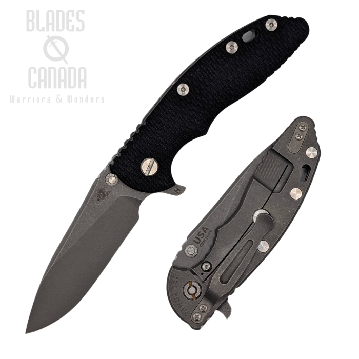 Hinderer XM-18 3.5 20CV Slicer Hollow Grind Tri-Way Working Finish - Black G10 Hinderer XM-18 3.5 20CV Slicer Hollow Grind Tri-Way Working Finish - Black G10