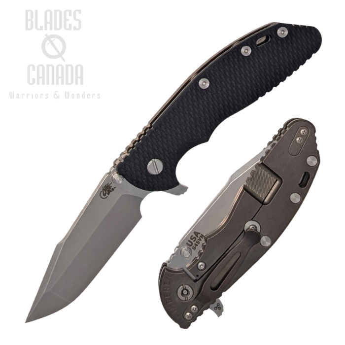 (image for) Hinderer XM-24 S45VN Harpoon Spanto Tri-Way Stonewash Bronze - Black G10