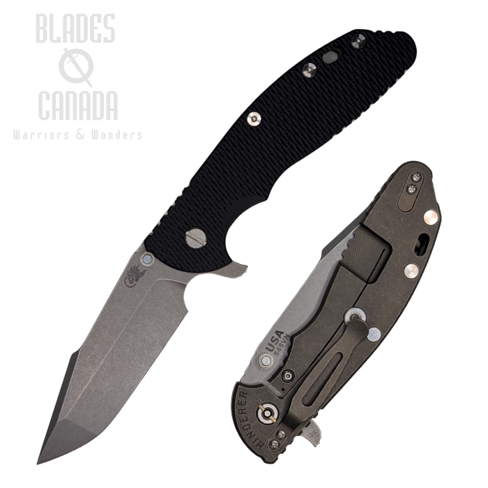(image for) Hinderer XM-24 S45VN Harpoon Spanto Tri-Way Battle Bronze - Black G10