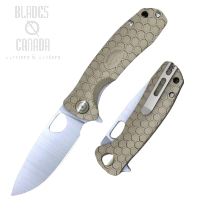 (image for) Honey Badger Large Flipper Folding Knife, FRN Tan, HB1002