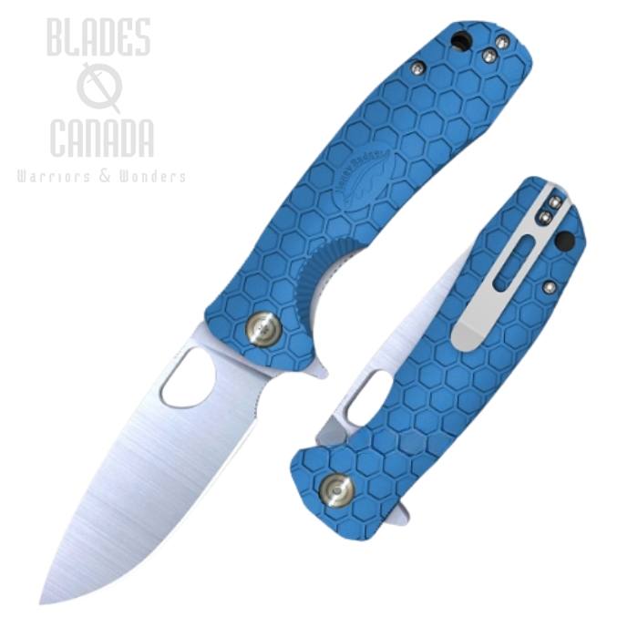 (image for) Honey Badger Large Flipper Folding Knife, FRN Blue, HB1004