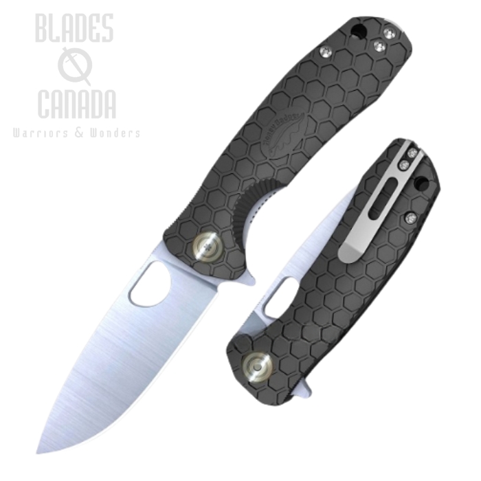 (image for) Honey Badger Large Flipper Folding Knife, D2 Steel, FRN Black, HB1008