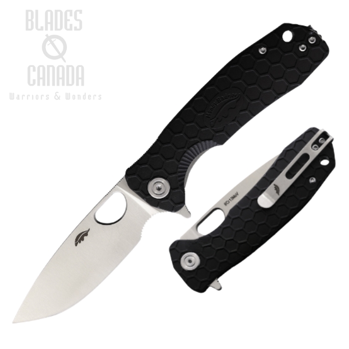 (image for) Honey Badger Med Flipper Folding Knife, FRN Black, HB1011