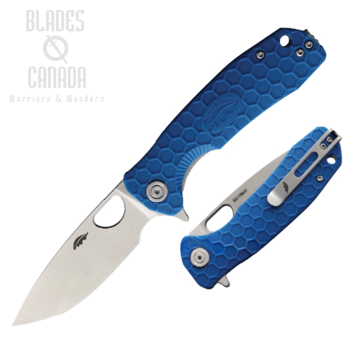 (image for) Honey Badger Med Flipper Folding Knife, FRN Blue, HB1017