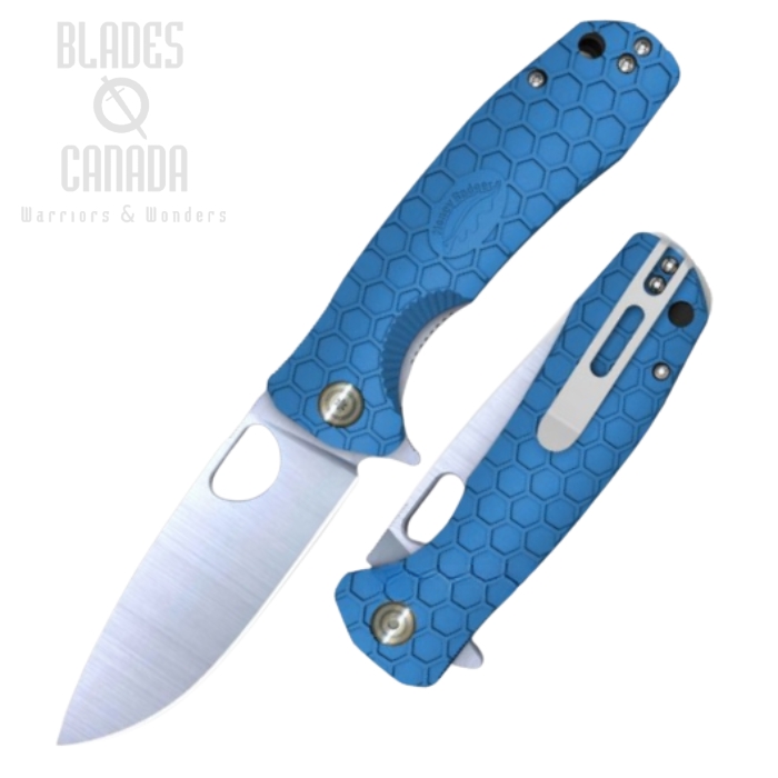 (image for) Honey Badger Large Flipper Folding Knife, D2 Steel, GFN Blue, HB1020