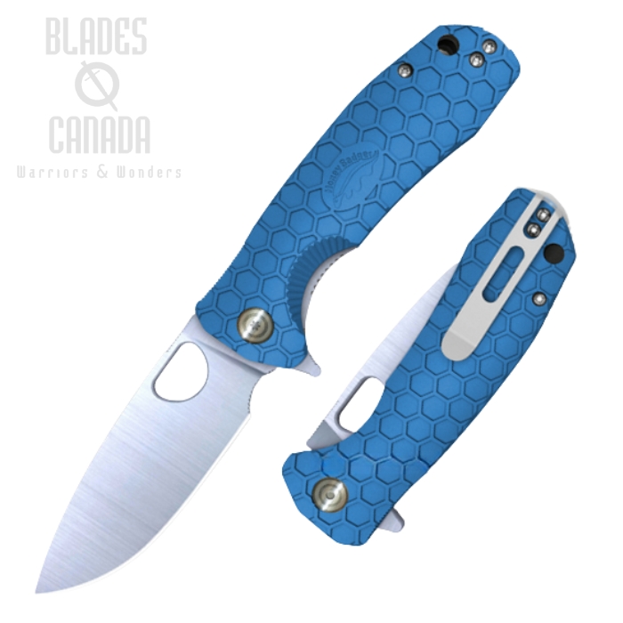 (image for) Honey Badger Small Flipper Folding Knife, FRN Blue, HB1024