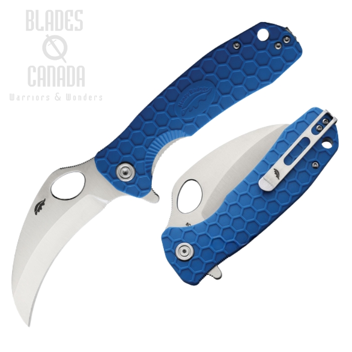 (image for) Honey Badger Large Claw Flipper Folding Knife, FRN Blue, HB1137