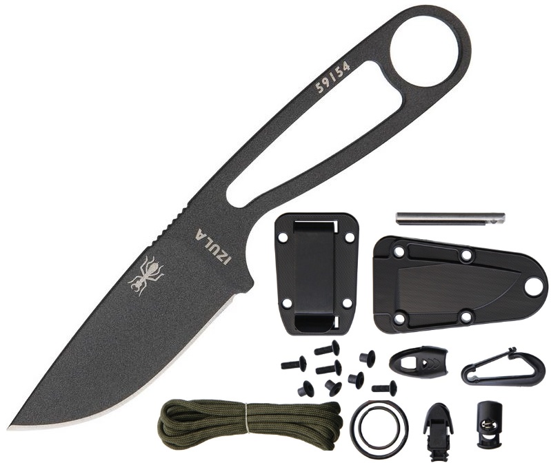 Esee Izula Tactical w/KIT, 1095 Carbon, Includes Scales, IZULATGK