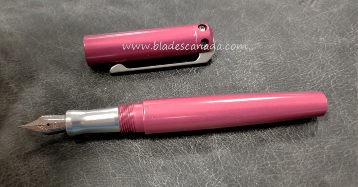 Karas Kustoms Ink Fountain Aluminum - Pink Body/Silver Grip - Click Image to Close