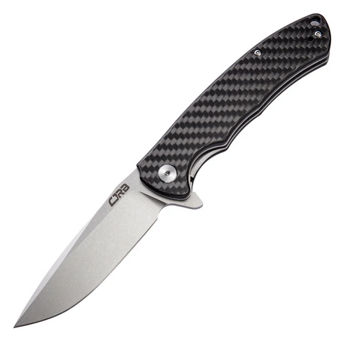 CJRB Taiga Flipper Folding Knife, AR-RPM9 Steel, Carbon Fiber, J1903-CF