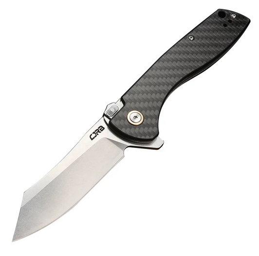 CJRB Kicker Flipper Folding Knife, AR-RPM9, Carbon Fiber, J1915-CF