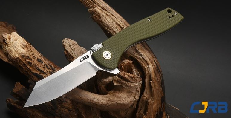 CJRB Kicker Flipper Folding Knife, D2, G10 Green, J1915GN - Click Image to Close