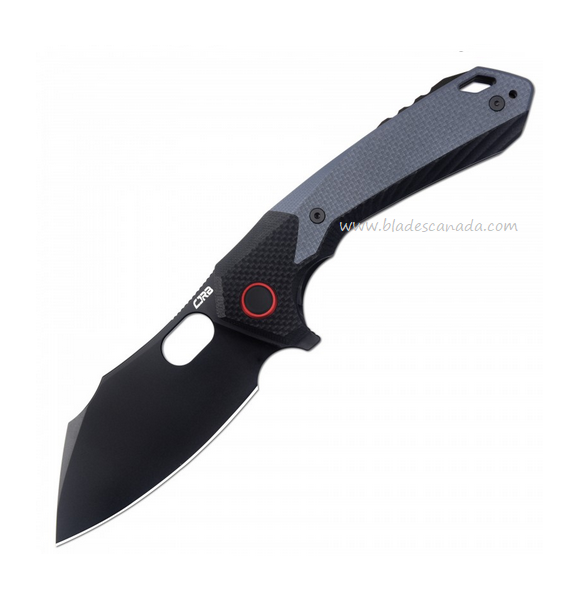 CJRB Caldera Flipper Folding Knife, AR-RPM9 Black, G10 Blue/Black, J1923-BBU - Click Image to Close