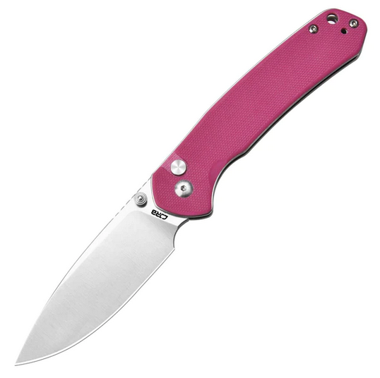 CJRB Pyrite Button Lock Folding Knife, AR-RPM9, G10 Pink, J1925-PNK