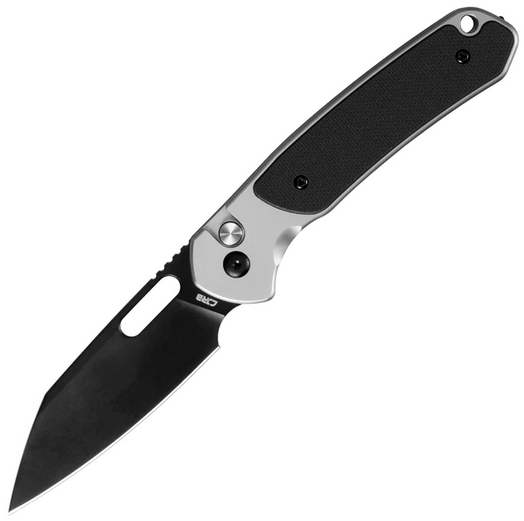 CJRB Perfect Pyrite Button Lock Folding Knife, AR-RPM9 Black, Steel/G10 Black, J1925A1-BBK