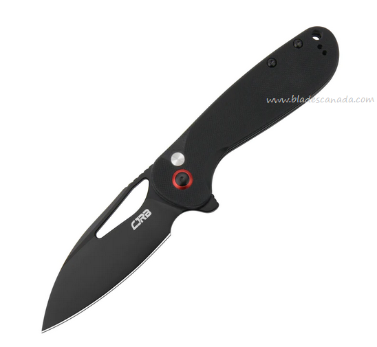 CJRB Lago Flipper Button Lock Knife, AR-RPM9 Black, G10 Black, J1926-BBK