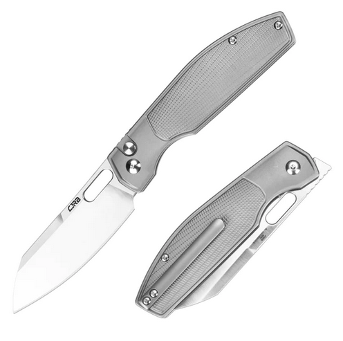 CJRB Ekko Button Lock Folding Knife, CPM S90V, Titanium Grey, J1929BT-GY