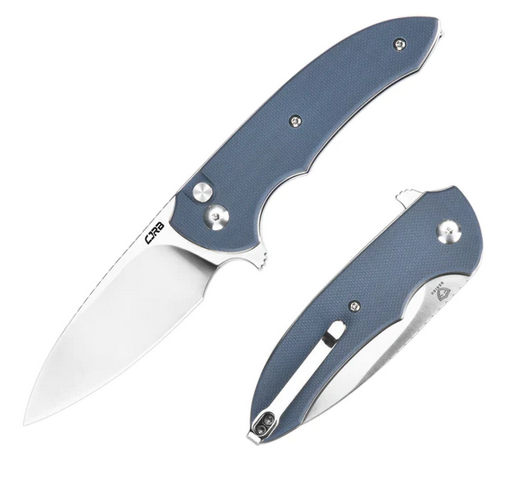 CJRB Space Cowboy Flipper Button Lock Knife, AR-RPM9, G10 Grey, J1930-GY